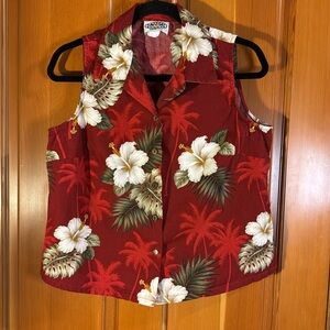 Sleeveless Pacific Legend Hawaiian Shirt-M